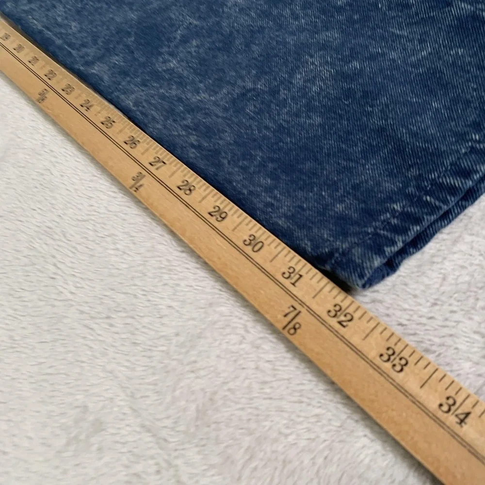 Levis 512 Jeans Mens‎ 36x32 Blue Acid Wash Slim Taper Stretch Denim Zip Fly